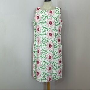 Beautiful Talbots Floral Embroidered Sheath Dress 12